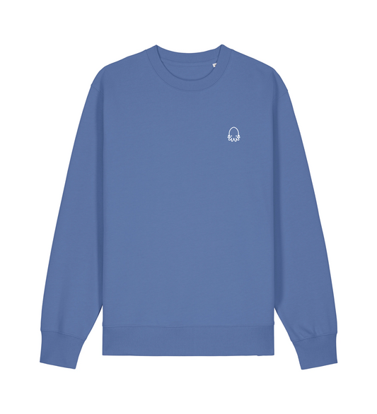 Sudadera sin capucha color Azul