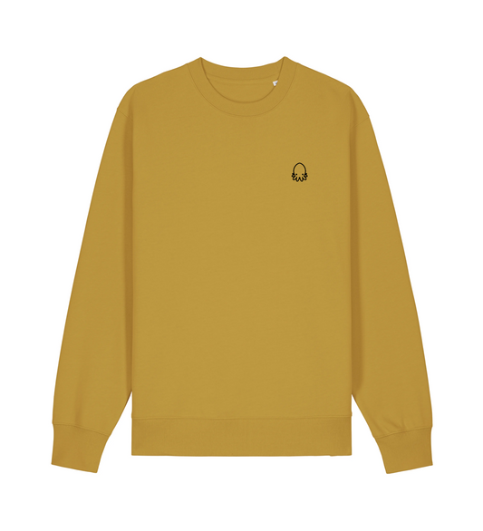Sudadera sin capucha color Ocre RDV