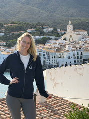 Dessuadora amb cremallera Rosa dels Vents French Blue 