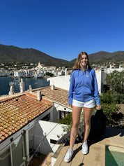 Rosa dels Vents Bright Blue Zip Up Sweatshirt 