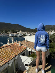 Rosa dels Vents Bright Blue Zip Up Sweatshirt 