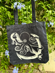 Navy Blue Tote Bag