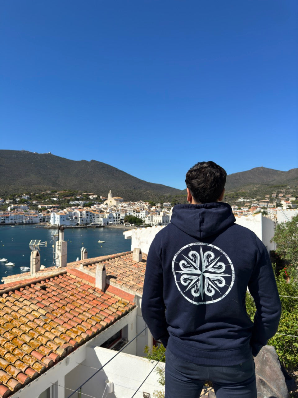 Dessuadora amb cremallera Rosa dels Vents French Blue 