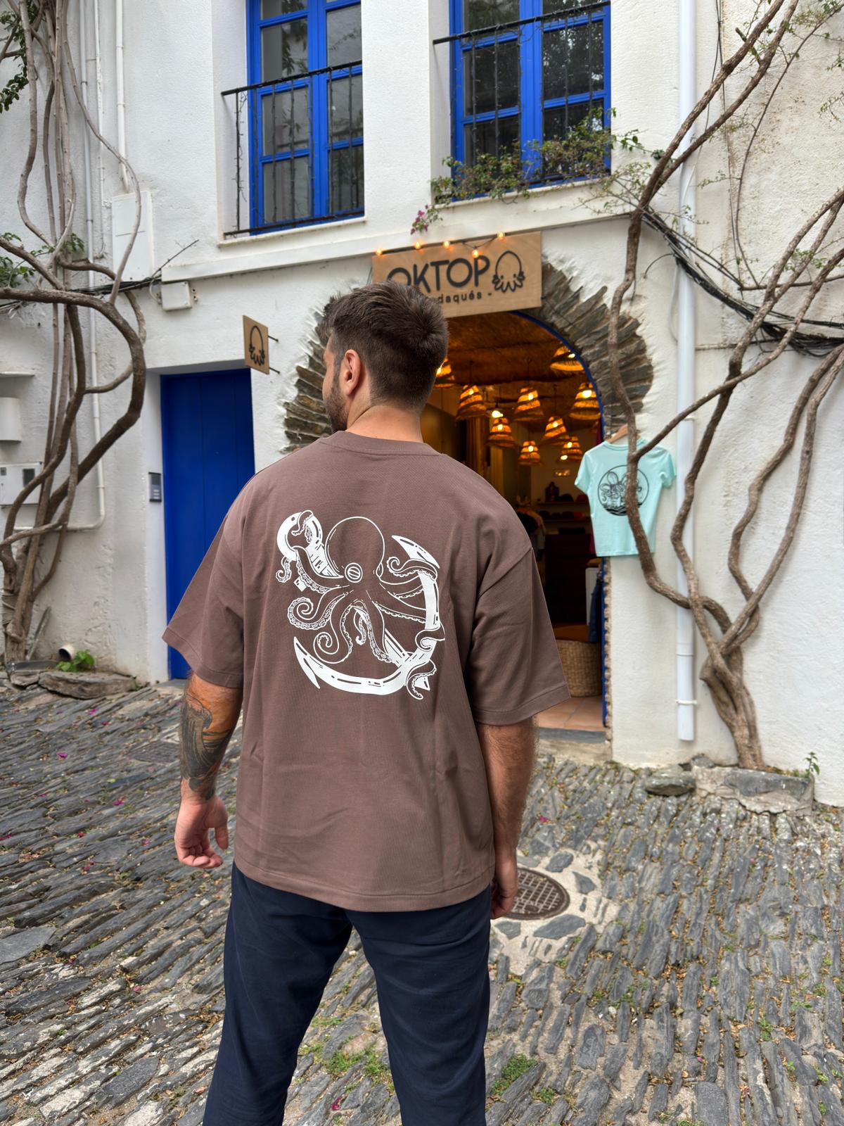 Camiseta Oversize Àncora algodón orgánico OKTOP Cadaqués