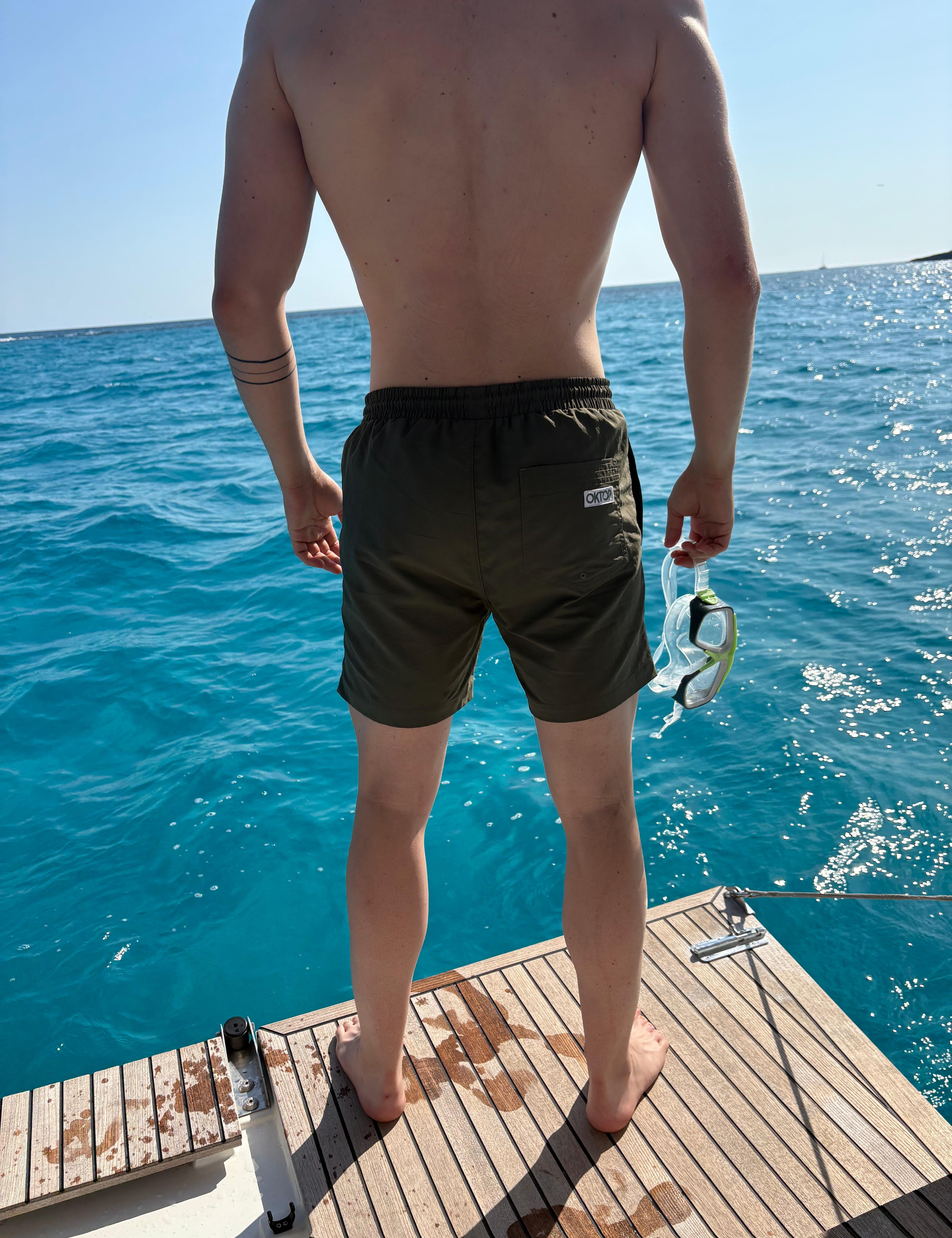 bañador verde oktop hombre 